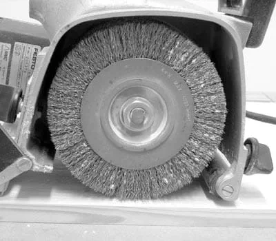 Use a rustilon brush with steel wire for texturing