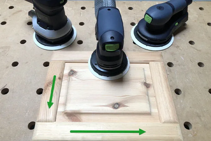 Sanding perpendicular joints