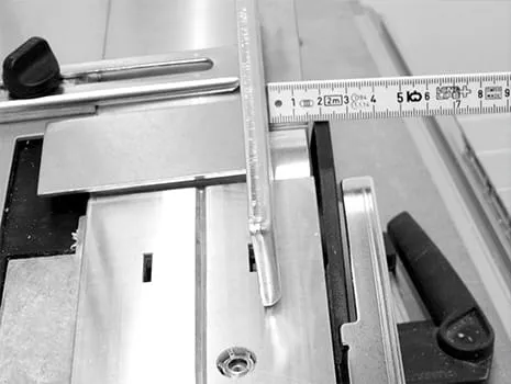 Setting the rebate width