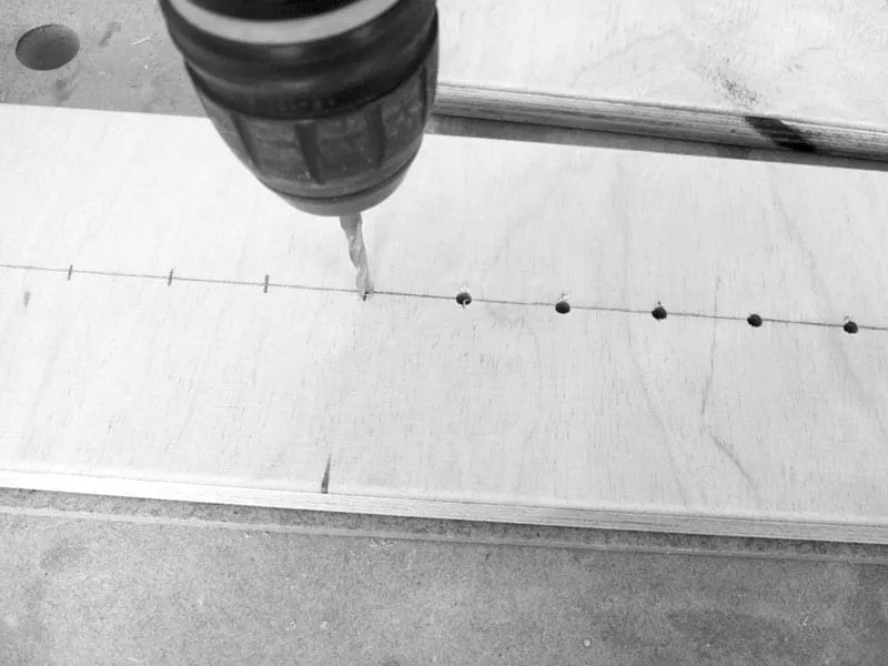 Drilling holes for M5 countersunk screws