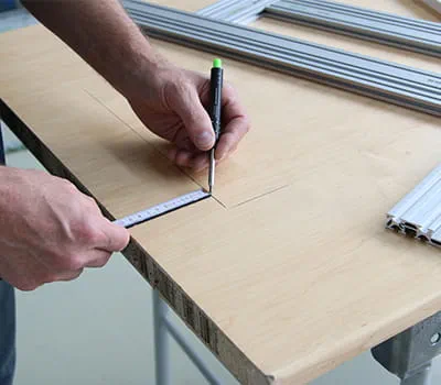 Adjusting the template