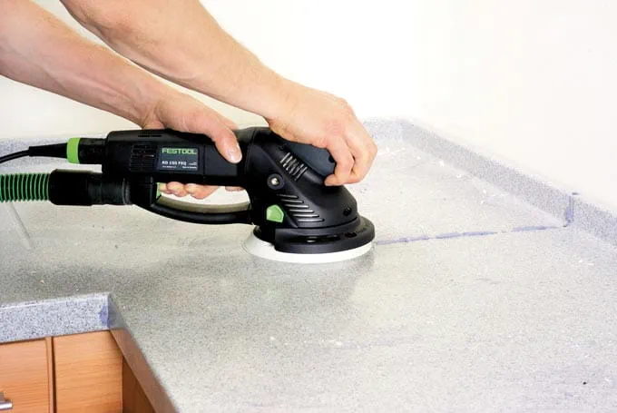 Sanding mineral material panels
