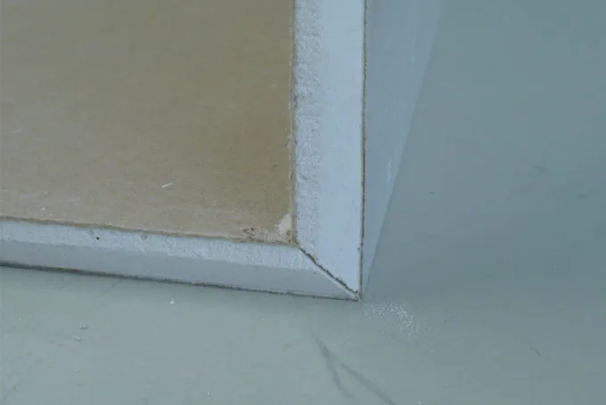 Routing plasterboard