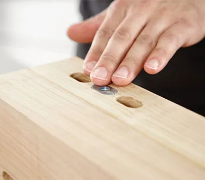 Split anchor is flush