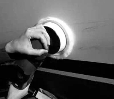 Polishing, wiping and inspecting