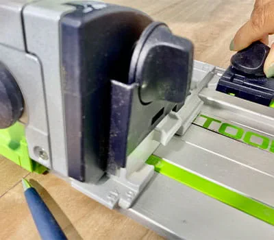 Fastening a stop at the front