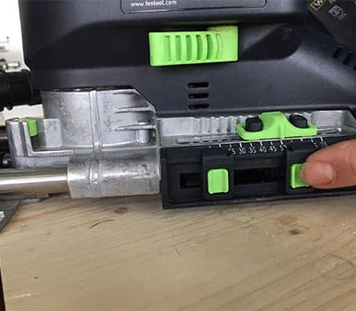 Setting up the cutter