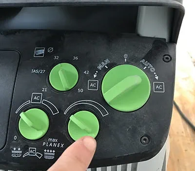 Setting the suction power to full power