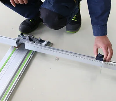 Adjusting the angle stop width