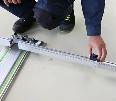 Adjusting the angle stop width