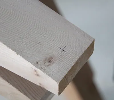 Marking for the dovetail joint tenons