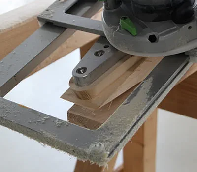 Milling the dovetail joint