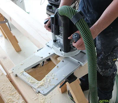 Carrying out the routing on the beams