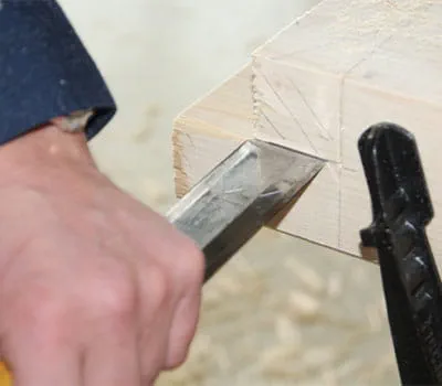 Chiselling beforehand