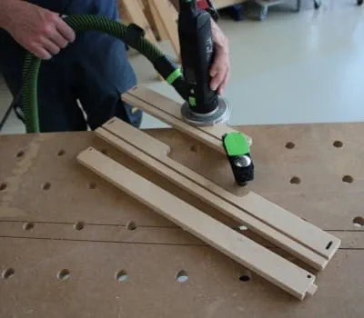 Chamfering drawer parts