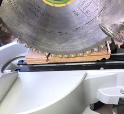 Adjust the depth to be notched/2