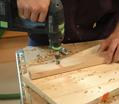 8 mm drilled hole with countersink